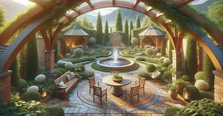 10 Idea Landskap Batu Bata Berwarna 2024 25 Taman Berbumbung 2